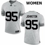 NCAA Ohio State Buckeyes Women's #95 Cameron Johnston Gray Nike Football College Jersey HLT7545SQ